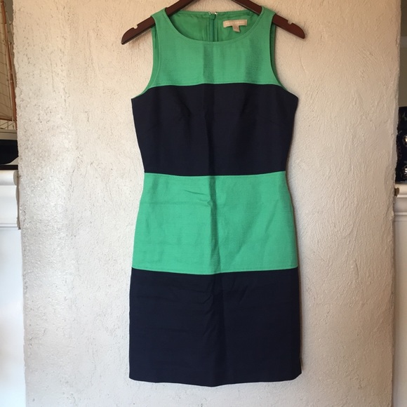 Banana Republic Textured Colorblock Sheath Dress - Picture 2 of 7